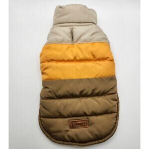 Coleman Dog Puffer Jacket Vest Insulated Quilted Winter Coat Colorblock Size XS